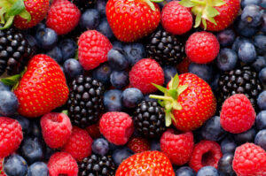 Strawberries, raspberries, blueberries and mulberries for arthritis pain